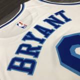LA Lakers Bryant # 8 White NBA Jerseys Hot Pressed