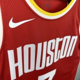 Rockets DURANT #7 Red Retro NBA Jersey
