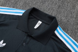 2025/26 Argentina Dark Grey POLO Retro Sweater Tracksuit