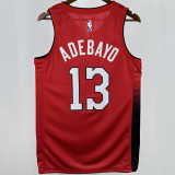 2025 Miami Heat ADEBAYO #13 Red City Edition NBA Jerseys 热压