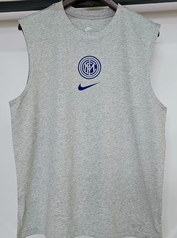 2025/26 In Milan Grey Pure Cotton Vest Jersey
