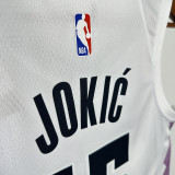2025 Nuggets  JOKIC #15 White City Edition NBA Jersey