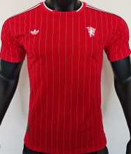 2025/26 M Utd Red Retro Style Player Version Soccer Jersey