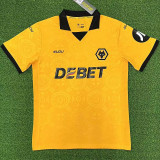 2025/26 Wolves Home Yellow Fans Soccer Jersey