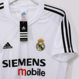 2004-2005 RM White Home Retro Soccer Jersey
