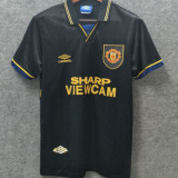 1994 M Utd Away Black Retro Soccer Jersey