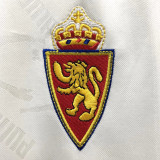 1995 Zaragoza Home White Retro Soccer Jersey
