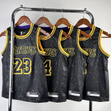 Lakers JAMES #6 Black Kids NBA Jersey