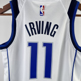 Mavericks IRVING #11 White Kids NBA Jersey 热压