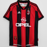 1998/99 AC Milan Home Retro Soccer Jersey