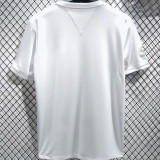 2025 Santos White Cotton Retro Style T-Shirt