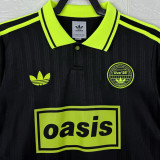 2025/26 AD x oasis Black Retro Style Fans Soccer Jersey