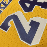 2007/08 Lakers BRYANT #24 Retro Yellow NBA Jerseys热压