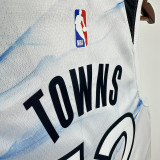 2025 Timberwolves TOWNS #32 White City Edition NBA Jersey
