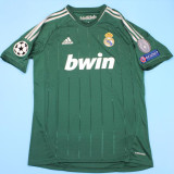 2012/13 RM Third Green Retro Player Version Long Sleeve Soccer Jersey 球员版
