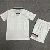 1998/99 M Utd Away White Retro Kids Soccer Jersey
