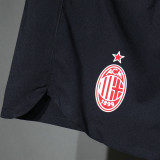 2025/26 AC Milan Home Black Player Version Shorts Pants 球员版