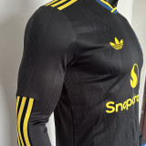 2025/26 M Utd Third Player Version Long Sleeve Soccer Jersey