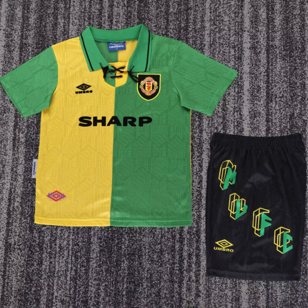 1992/94 M Utd Third Retro Kids Soccer Jersey