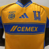 2025/26 Tigres Home Yellow Player Version Soccer Jersey