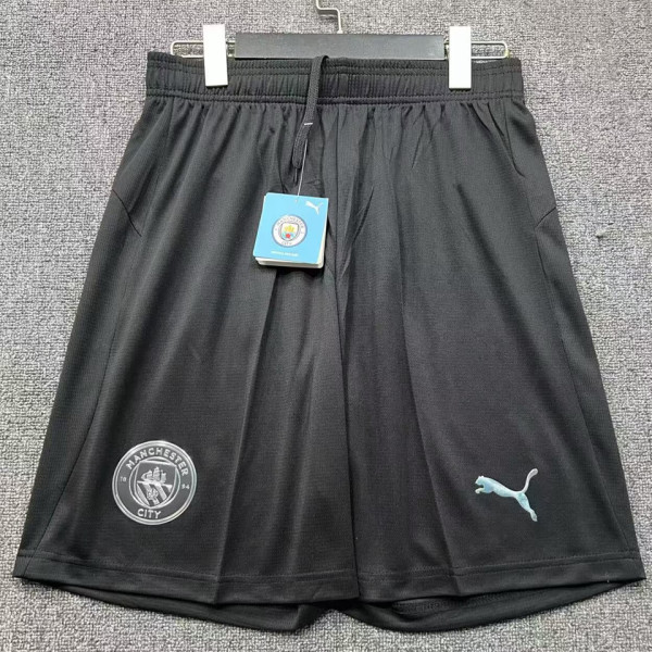 2025/26 Man City Away Black Shorts Pants
