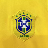 2006 Brazil Home Yellow Retro Soccer Jersey