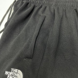 2025 TNF Black Pure Cotton Sports Trousers Zipper style