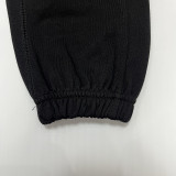 2024/25 Nk~ Black Pure Cotton Sports Trousers Zipper style