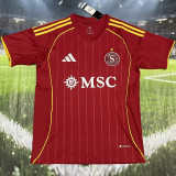 2025/26 Servette FC Home Red Fans Soccer Jersey 塞尔维特