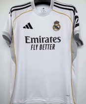 2025/26 RM Home 1:1 Quality White Fans Soccer Jersey