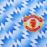 1990/92 M Utd Away Long Sleeve Retro Soccer Jersey