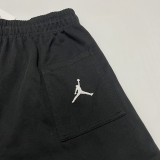 2025 Jordan Black Pure Cotton Fabric Casual Short Pants M005