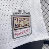 1991/92 Nuggets MUTOMBO #55 White Retro NBA Jerseys 热压