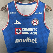 2025/26 Cruz Azul Home Blue Women Yoga Vest Jersey 女
