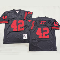 LOTT #42 Men's San Francisco 49ers Retro NFL Jersey 49人