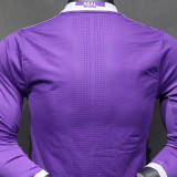 2016/17 RM Purple Away Retro Player Version Long Sleeve Soccer Jersey  球员版