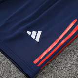 2025 M Utd Sapphire Blue Vest Training Jersey(A Set)