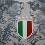 2025 Italy Grey Special Edition Player Version Soccer Jersey