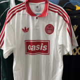 2025/26 AD x oasis #25 White Retro Style Fans Soccer Jersey (Have No.25 带号码）