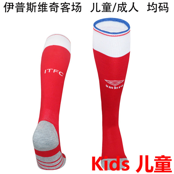 2025/26 Ipswich Town Away Red  Kids Sock