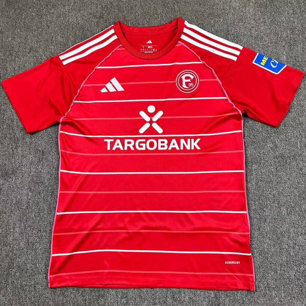 2025/26 Fortuna Dusseldorf Home Red Fans Soccer Jersey 杜塞尔多夫