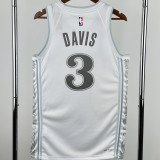 2025 Mavericks DAVIS #3 White NBA Jersey