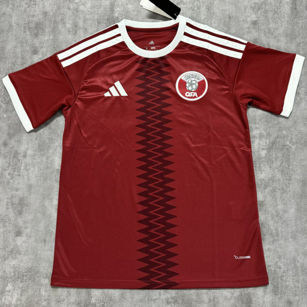 2026/27 Qatar Home Red Fans Soccer Jersey