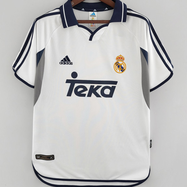 2000/01 RM Home White Retro Soccer Jersey