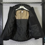 2025 DST Cotton Thickened Warm Black Outdoor Jacket #A802加棉冲锋衣
