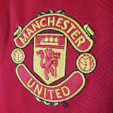 2004/06 M Utd Home Long Sleeve Retro Soccer Jersey