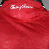 2025/26 M Utd Home Red Player Version Long Sleeve Soccer Jersey