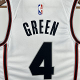 2025 Rockets  GREEN #4 White City Edition NBA Jersey