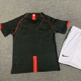 2007/08 M Utd Away Black Retro Kids Soccer Jersey