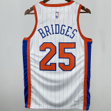 2025 NY Knicks BRIDGES #25  White City Edition NBA Jerseys